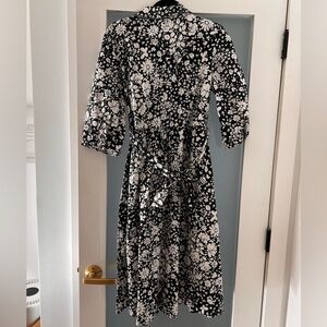 Lanz of Salzburg black and white floral dresss